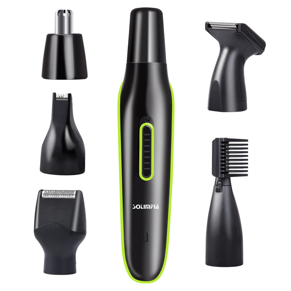 Five-In-One Nose Hair Trimmer Kit With Ear Hair Trimmer Razor Beard Trimmer And Fashion Blade