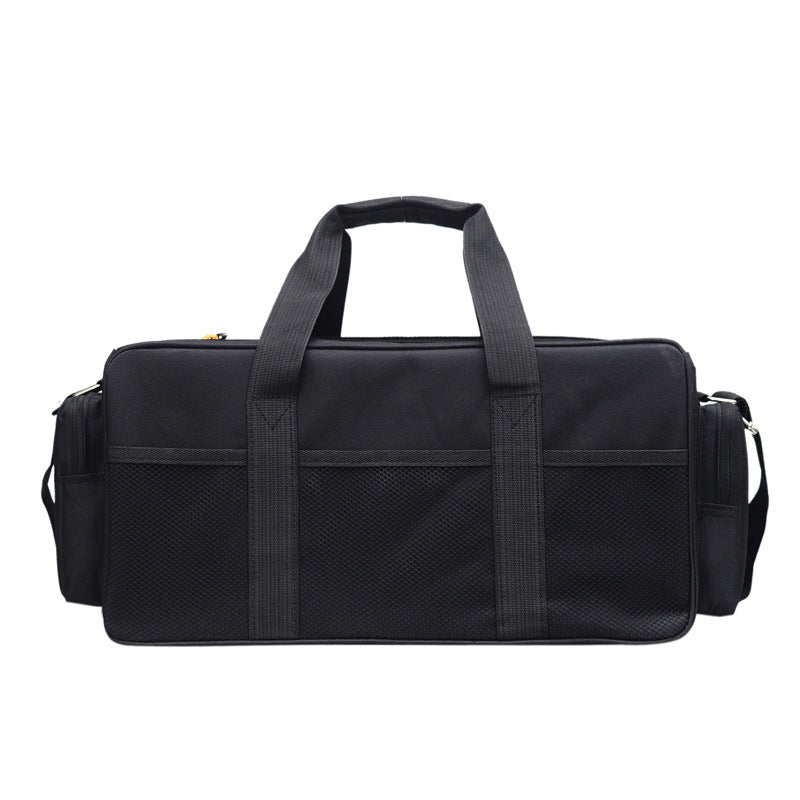 Old Fashioned Shoulder Photographic Equipment Bag for Vidicon Cameras Black Solid Color Anti Theft Wear Resistant