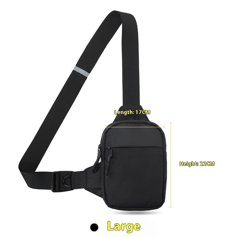 Crossbody Phone Bag Waist Bag Mini Fashion Shoulder Bag Waterproof Ultra Light Polyester For Daily Use