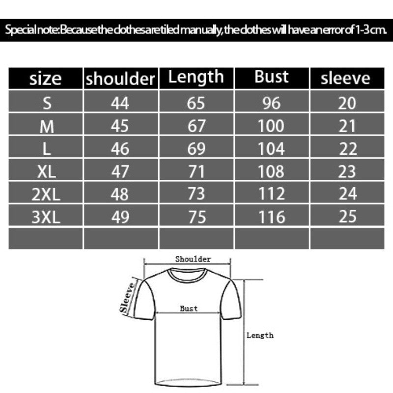 Men's 3D Digital Printed Round Neck Short Sleeve
