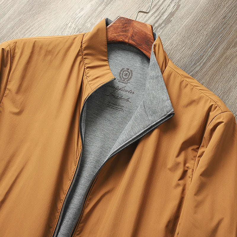 Men's High-end Business Casual Stand Collar Simple Jacket