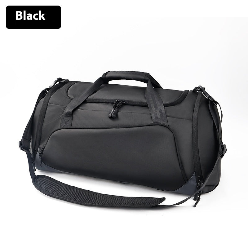 Independent Shoe Warehouse Travel Bag Crossbody Fitness Bag For Sports Training Urban Style Black PU 24 Inch Breathable