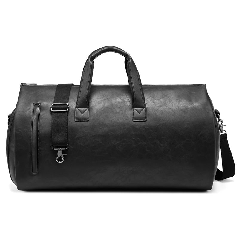 Waterproof PU Leather Travel Suit Bag For Men For Business Trips Durable European Style