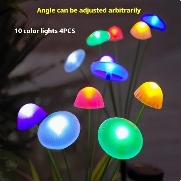 Solar Jellyfish Lamp Garden Balcony Decoration Mushroom Floor Outlet Lawn Lamp