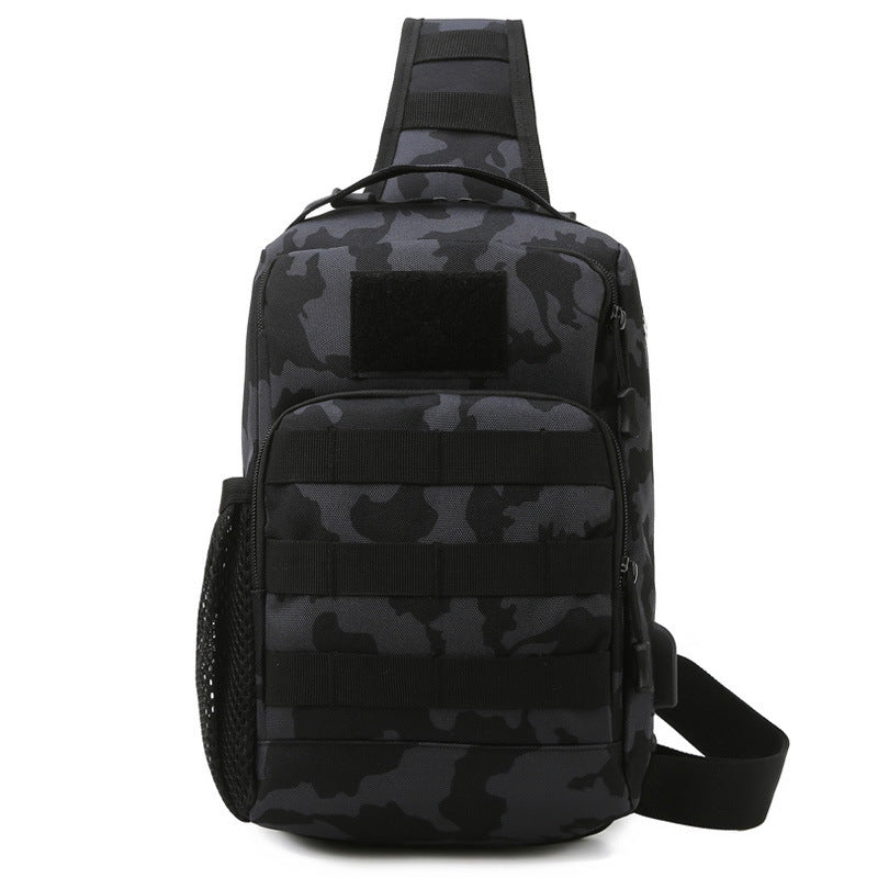 Outdoor Lure Camouflage Large Capacity Multi Functional Tactical Chest Bag For Men And Women Crossbody Shoulder Bag