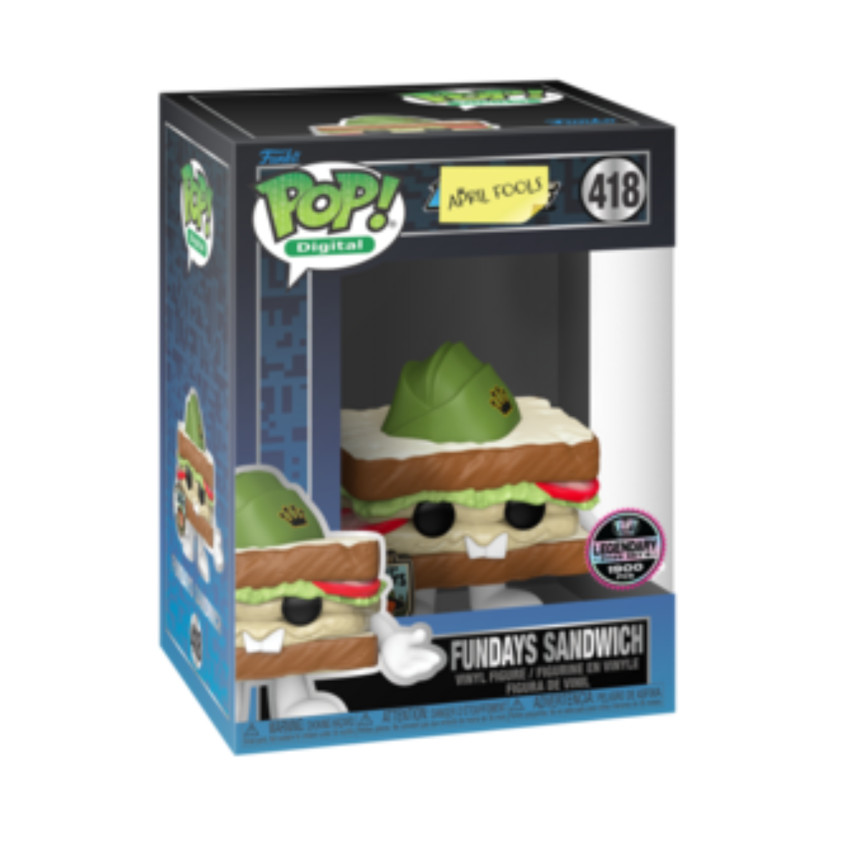 Pop! Digital April Fools Series 3 Fundays Sandwich NFT Legendary #418 LE1900