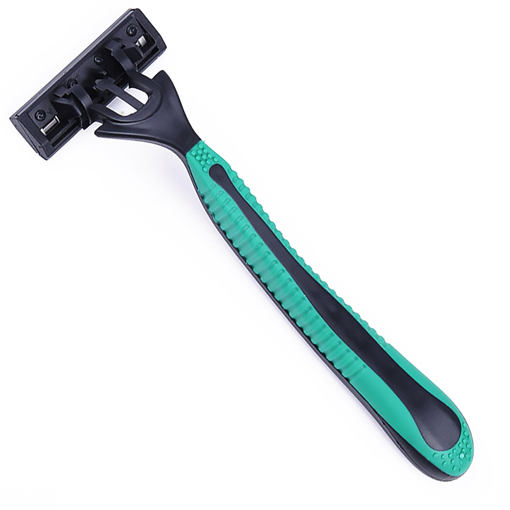 Mario Lopez 12 Disposable Razors Bundle - Green & Blue-2