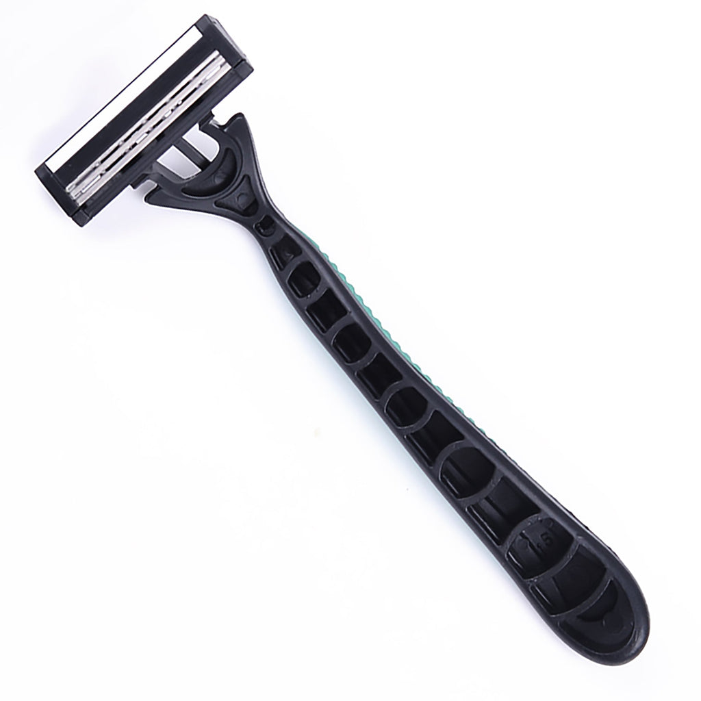 Mario Lopez 12 Disposable Razors Bundle - Green & Blue-4