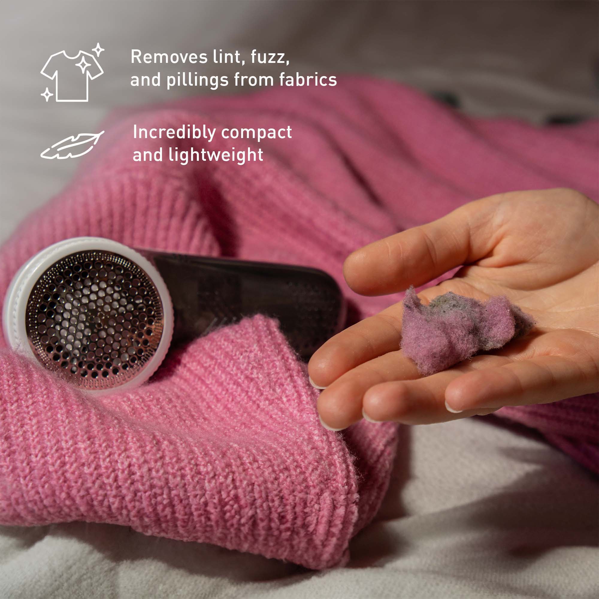 Fabric Shaver & Lint Remover with Cleaning Brush-1