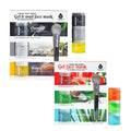 Facial gel mask pack with assorted jar containers and treatment boxes