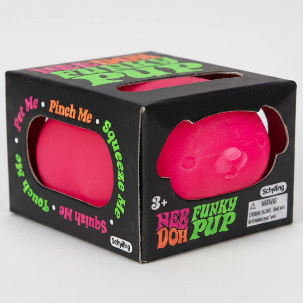 Schylling Nee-Doh Funky Pup Squishy: Pink