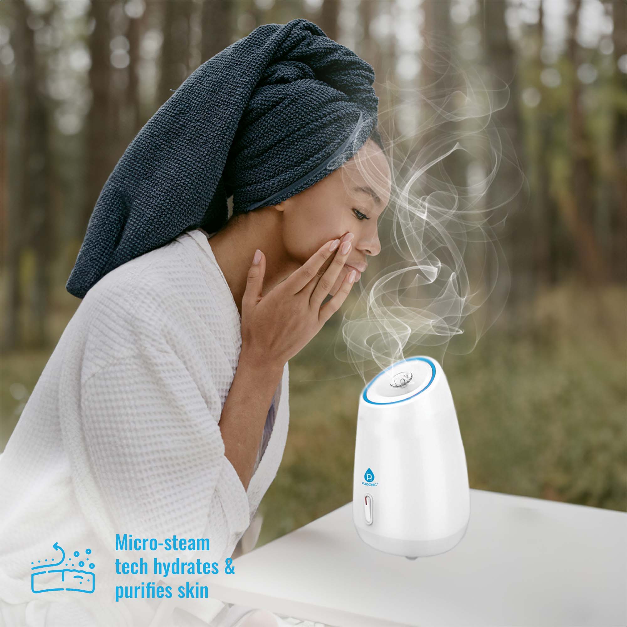 Pursonic Ultimate Spa & Beauty Bundle – Facial Steamer and 7-in-1 LED Light Therapy Device-1