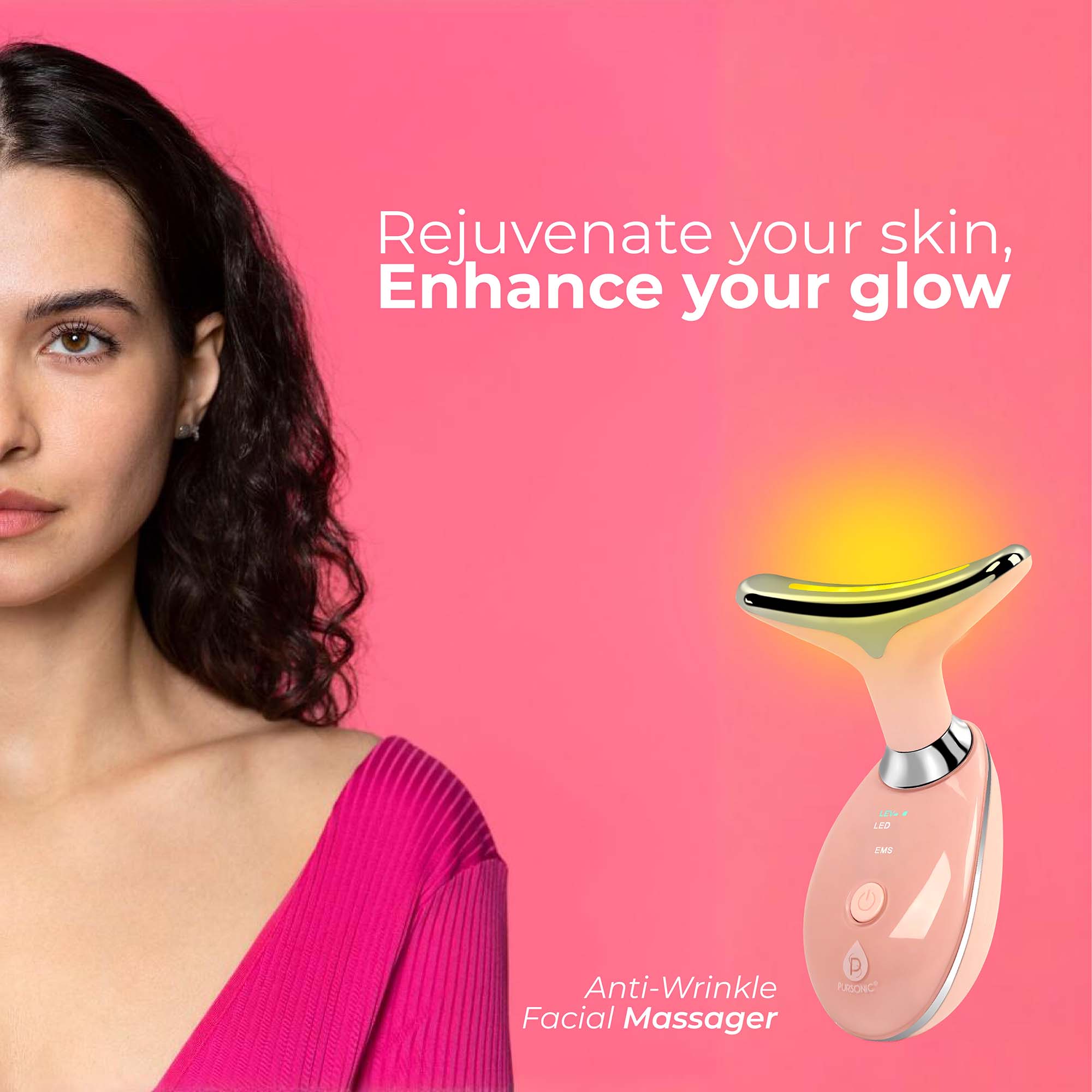 Pursonic Ultimate Spa & Beauty Bundle – Facial Steamer and 7-in-1 LED Light Therapy Device-2