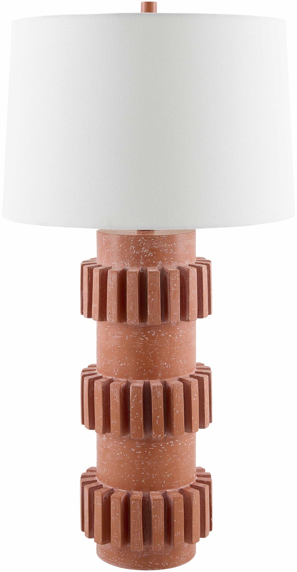 Garanhuns Orange Southwestern Table Lamp – Resin & Linen