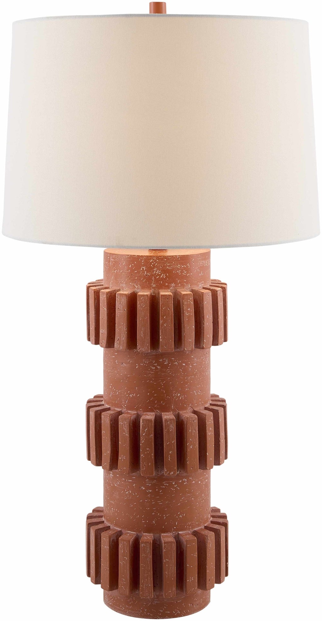 Garanhuns Orange Southwestern Table Lamp – Resin & Linen