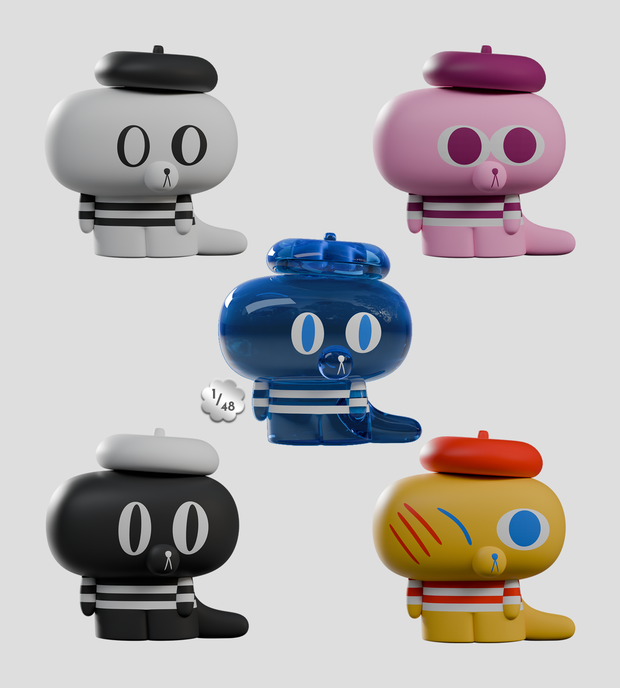 Kaleidos Creative: Hard Stare Pierre Blind Box