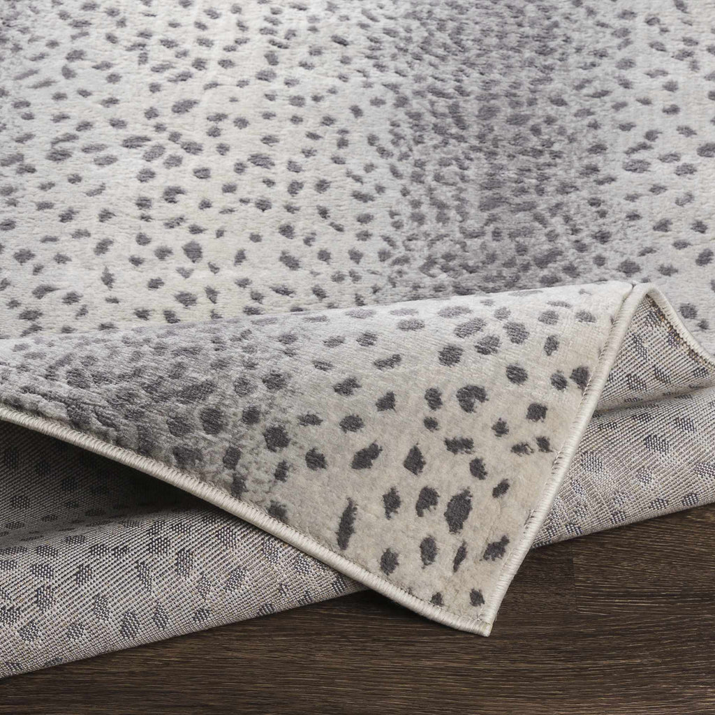 Pointblank Gray Antelope Print Area Rug – Contemporary Animal Print