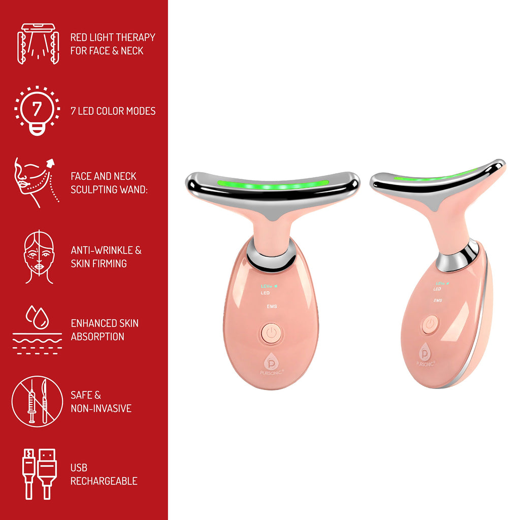7-in-1 LED Therapy Wand & 5-in-1 Skin Roller Massager-4