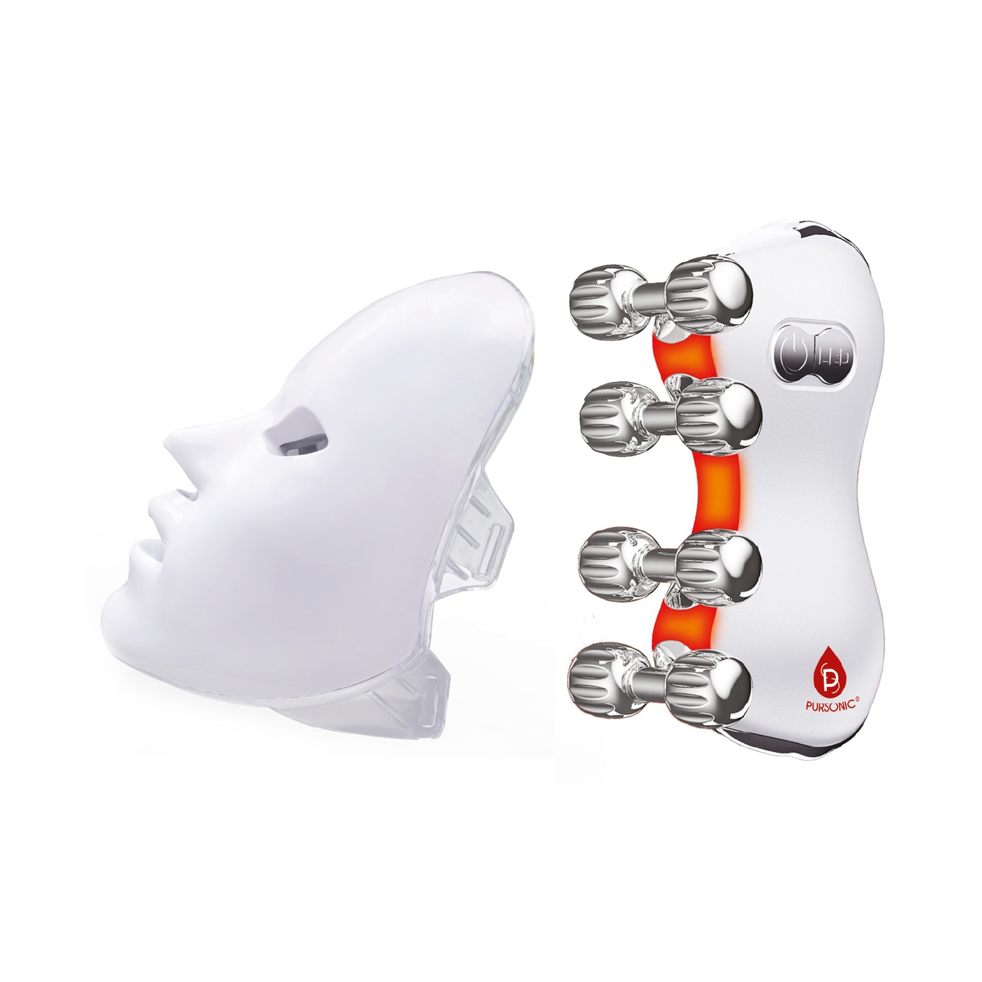 5-in-1 LED Roller Massager & 7-in-1 LED Face Mask-0