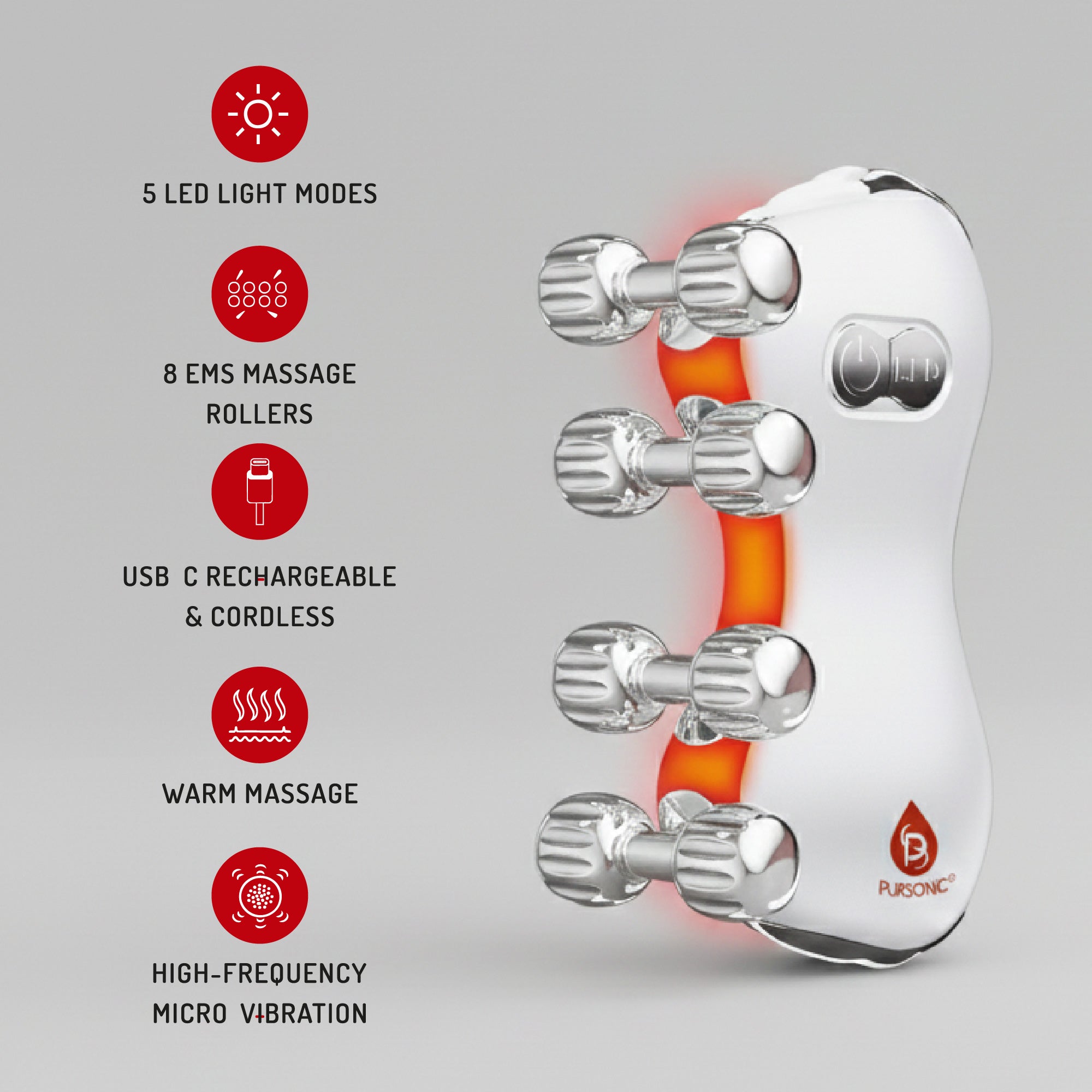 7-in-1 LED Therapy Wand & 5-in-1 Skin Roller Massager-1