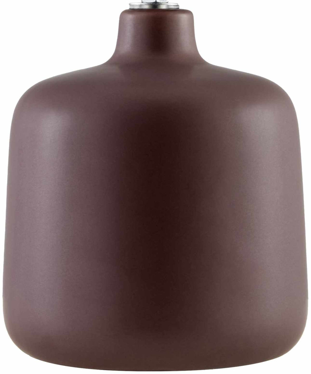 Lumellogno Dark Brown Ceramic Table Lamp – Linen Shade Accent Light