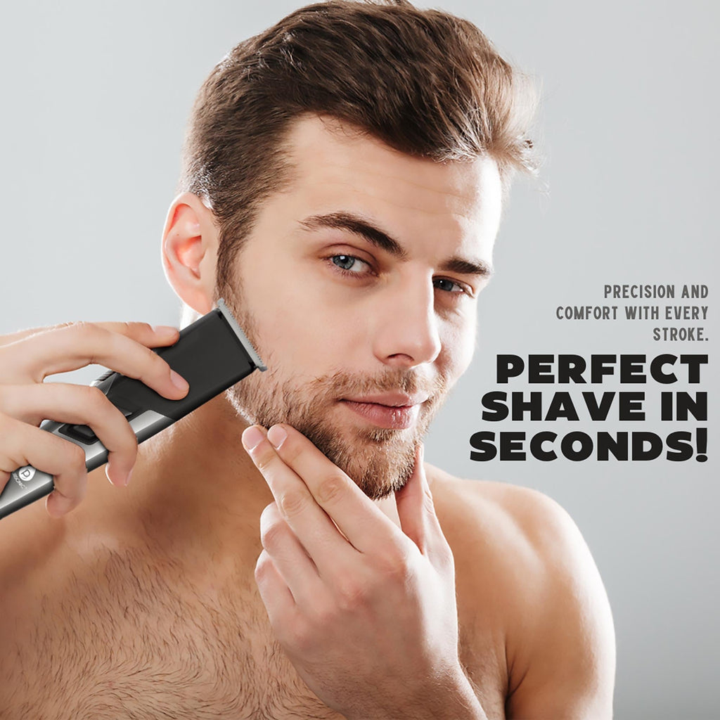 Mario Lopez Rechargeable Men's Grooming Set - Complete Hair, Beard, Nose, and Ear Grooming Kit-4