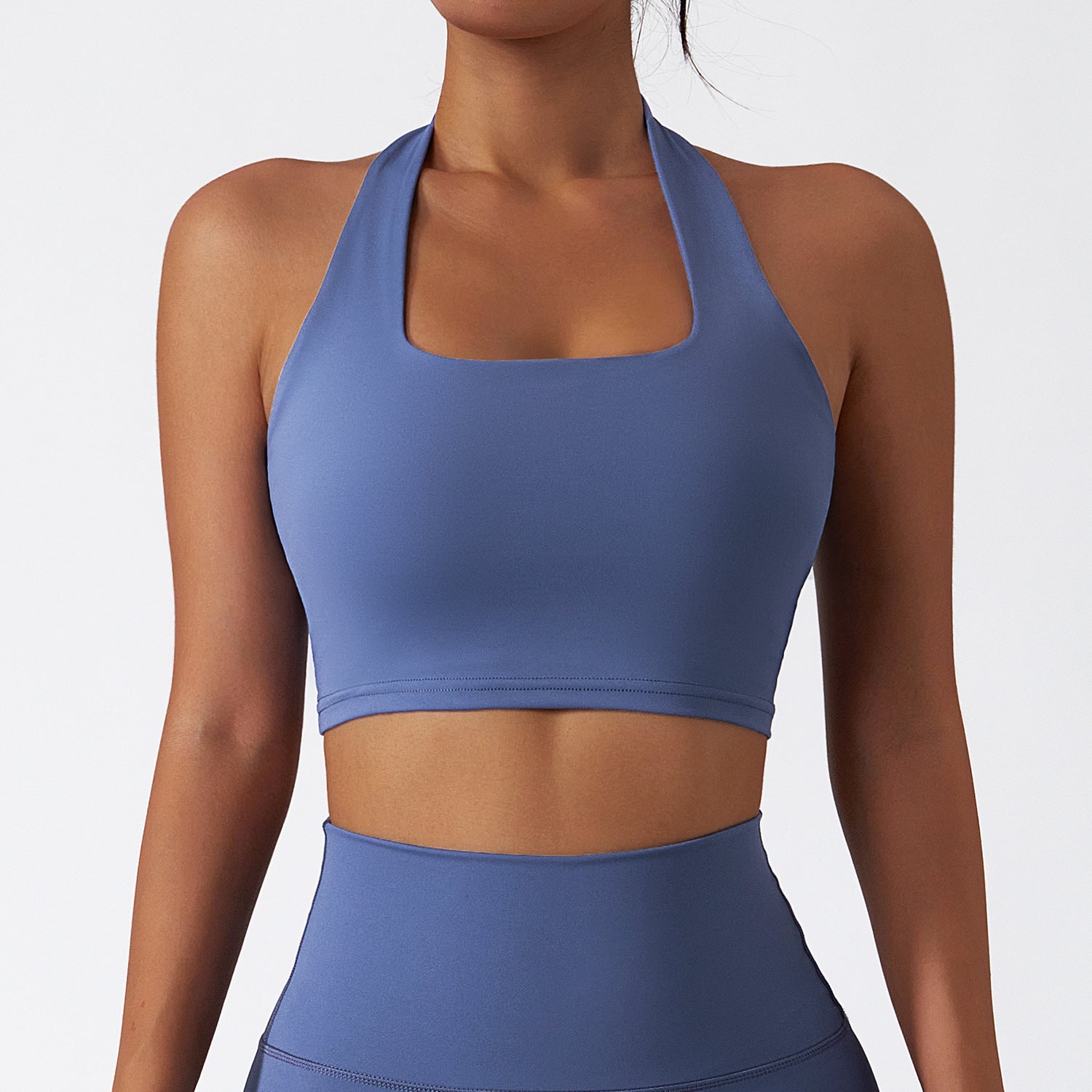 Quick-Dry Sports Bra with Push-Up Support - Nude Feel Yoga Vest