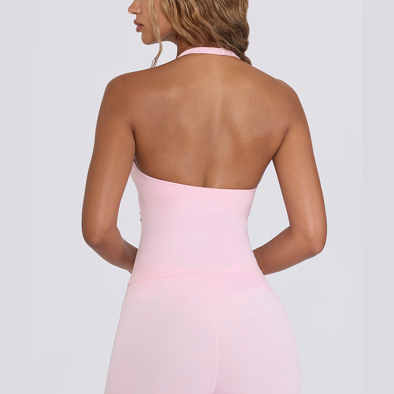 Beauty Back Nude Feel Shockproof Push Up And Anti-sagging Workout Top