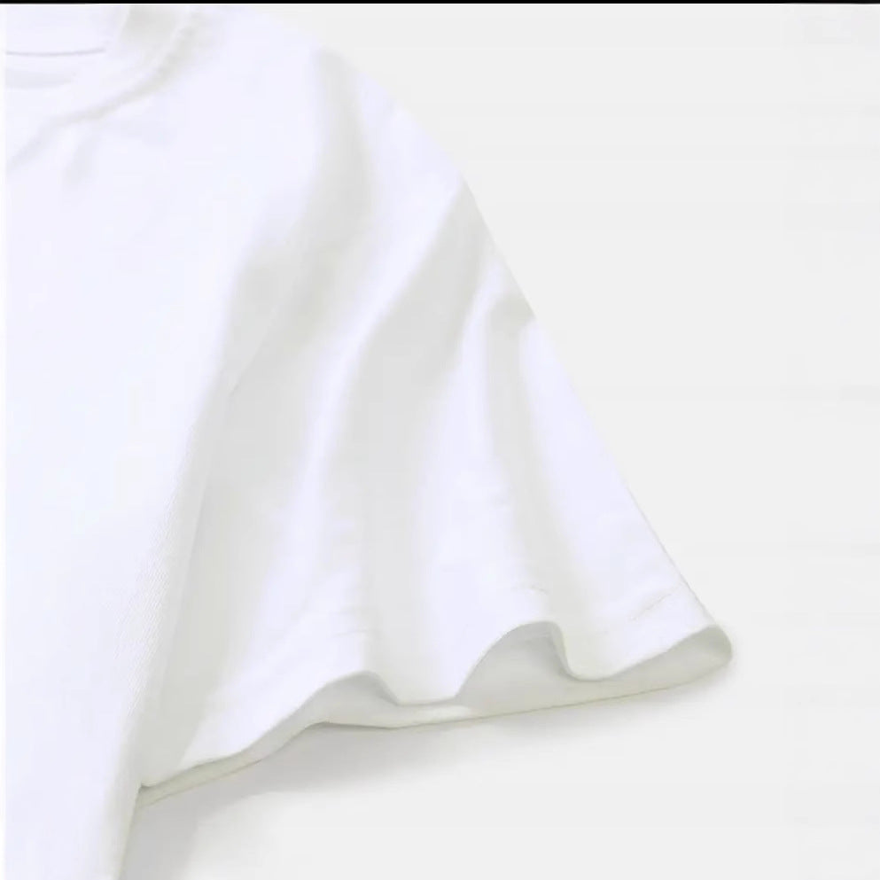 Cotton Printed Summer New Loose All-match Retro T-shirt Top For Women