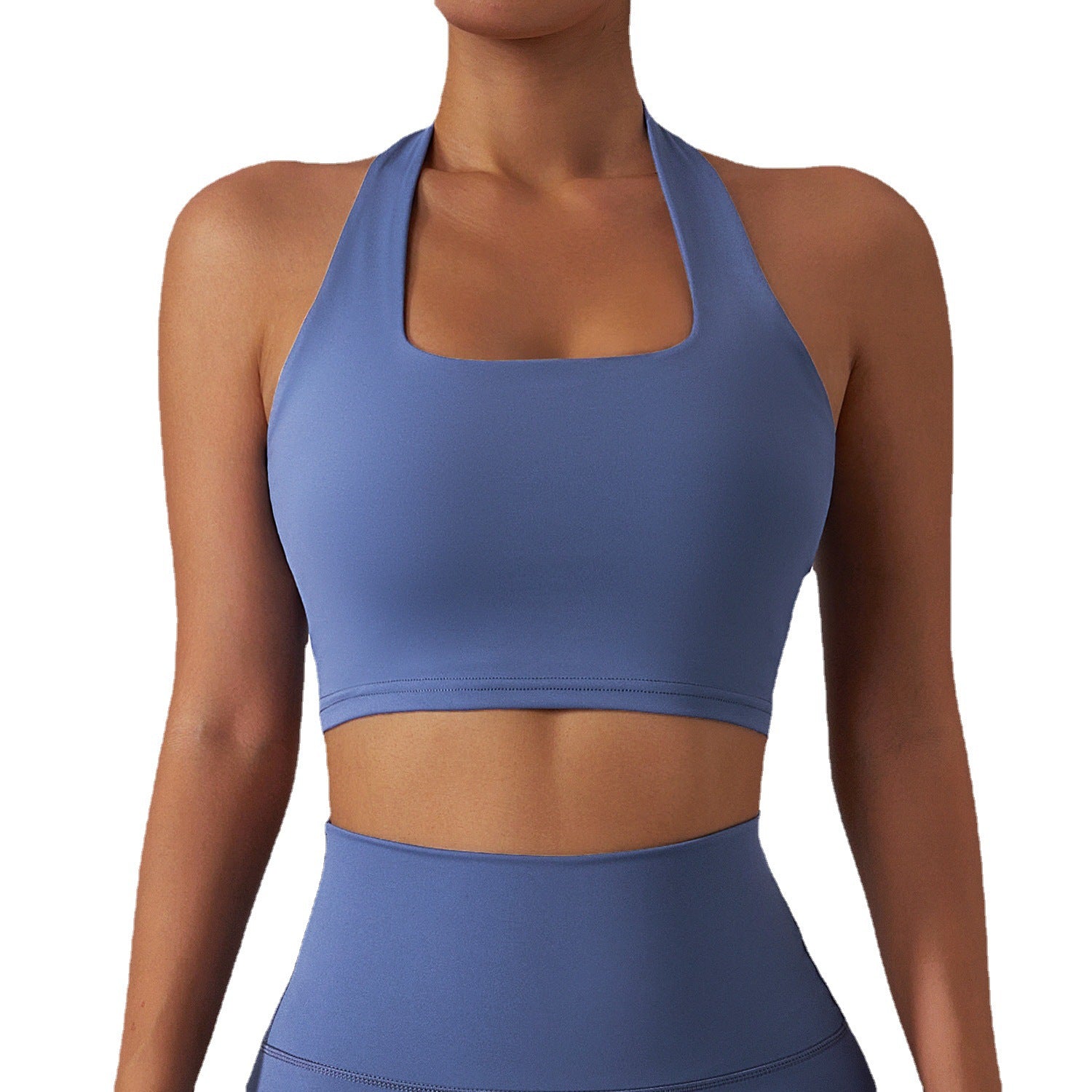 Quick-Dry Sports Bra with Push-Up Support - Nude Feel Yoga Vest