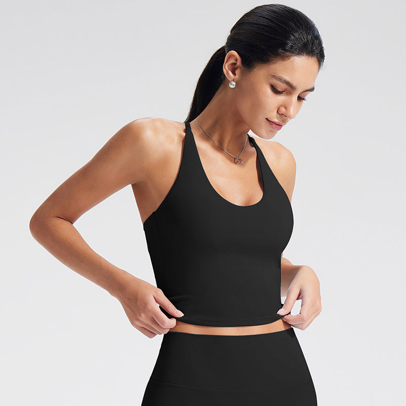 Cross Beauty Back Yoga Bra Workout Clothes Top