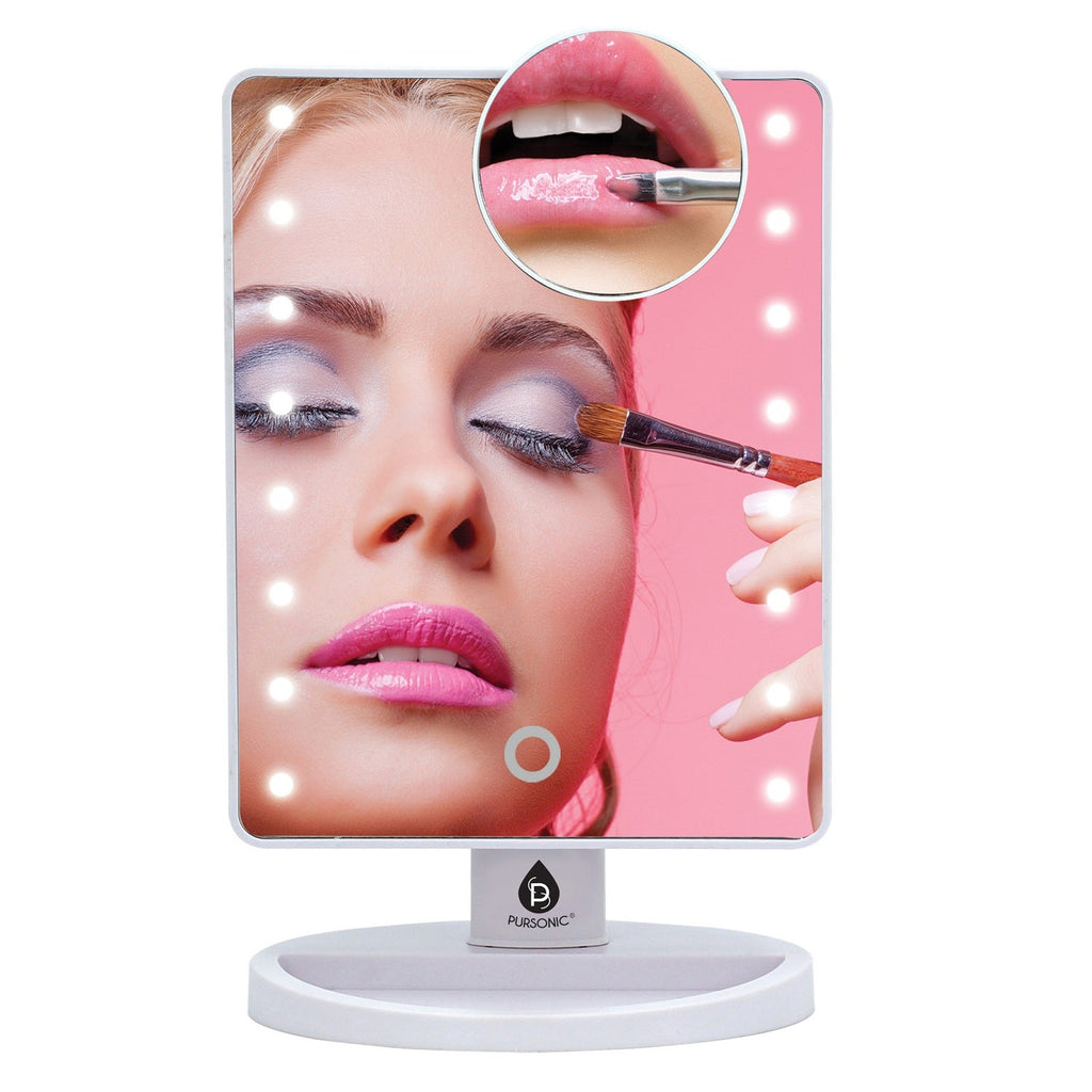 Dimmable LED Vanity Mirror & Pursonic Triple Barrel Hair Curler: The Ultimate Glow-Up Bundle-3