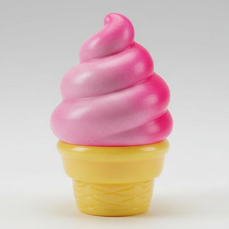 Pink Creamy Ice Cream Cone Squishy (Slow Rising Squish)