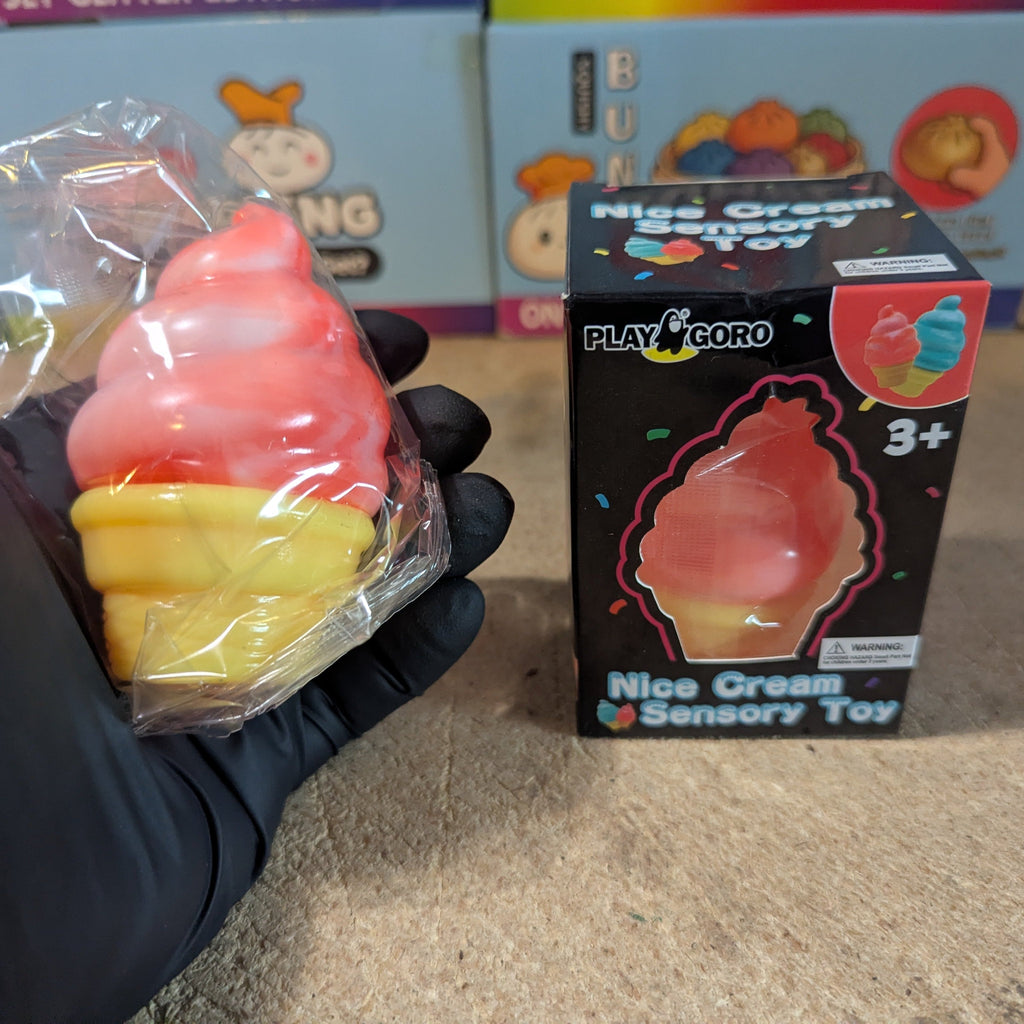 Blood Orange Creamy Ice Cream Cone Squishy (Slow Rising Squish)