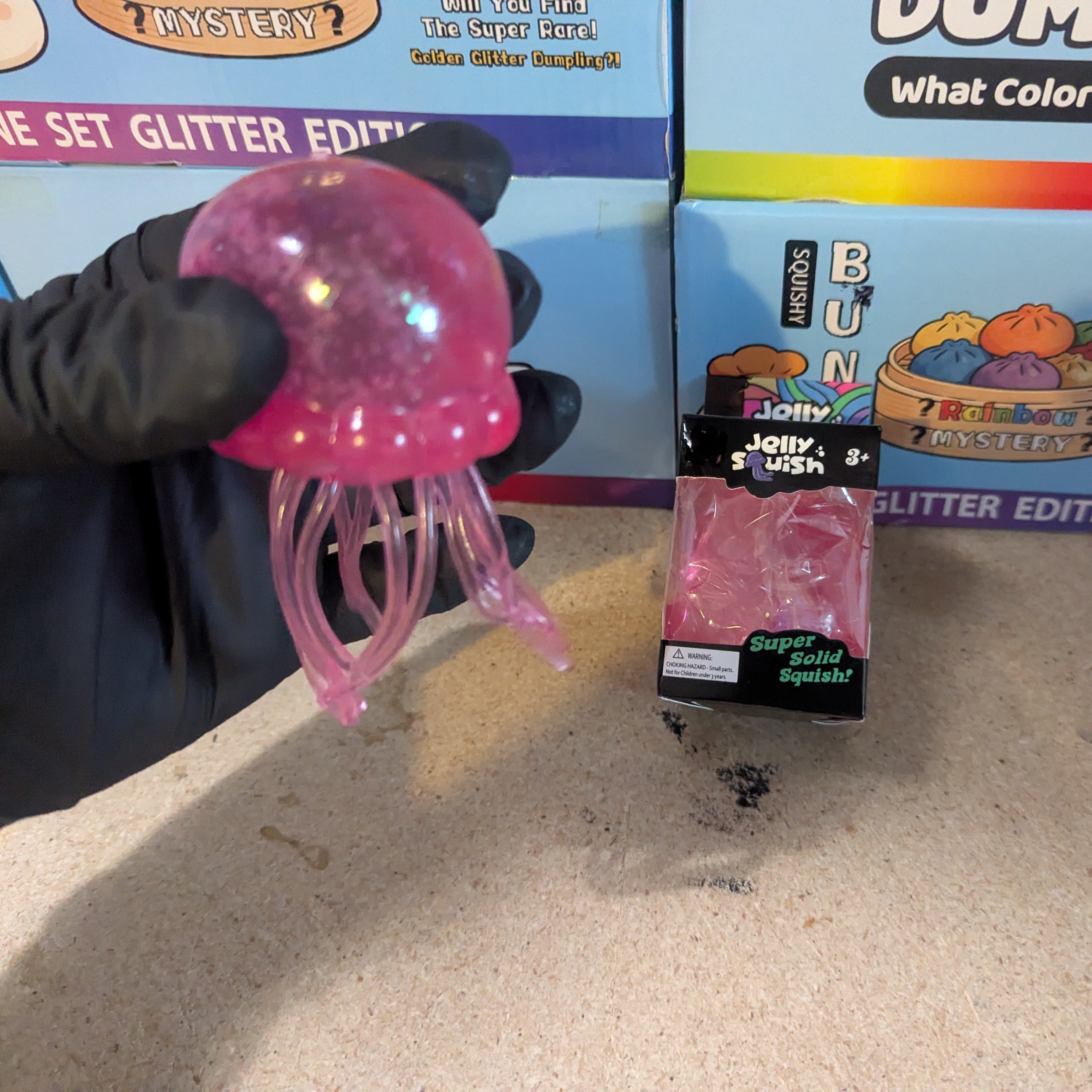Pink Wannabe Jellysquish Jellyfish (Water Squish)
