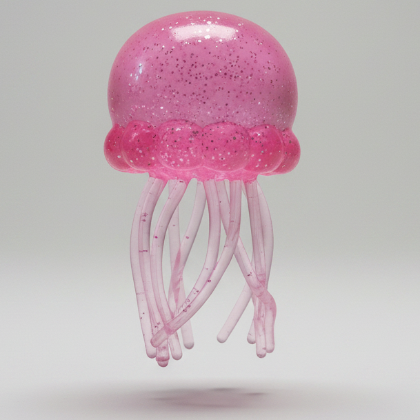 Pink Wannabe Jellysquish Jellyfish (Water Squish)
