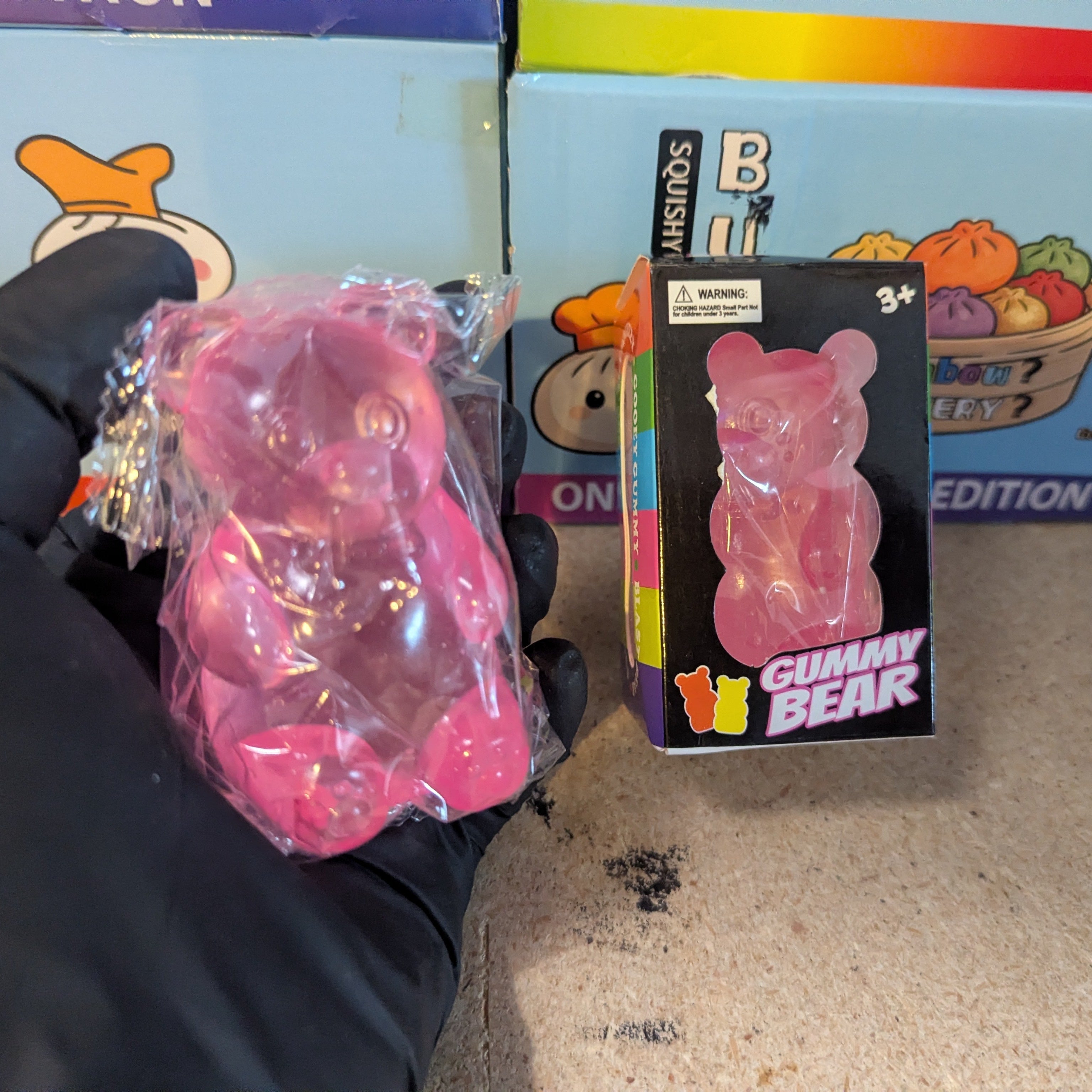 Pink Gummy Bear Squish (Slow-Rising Squish)