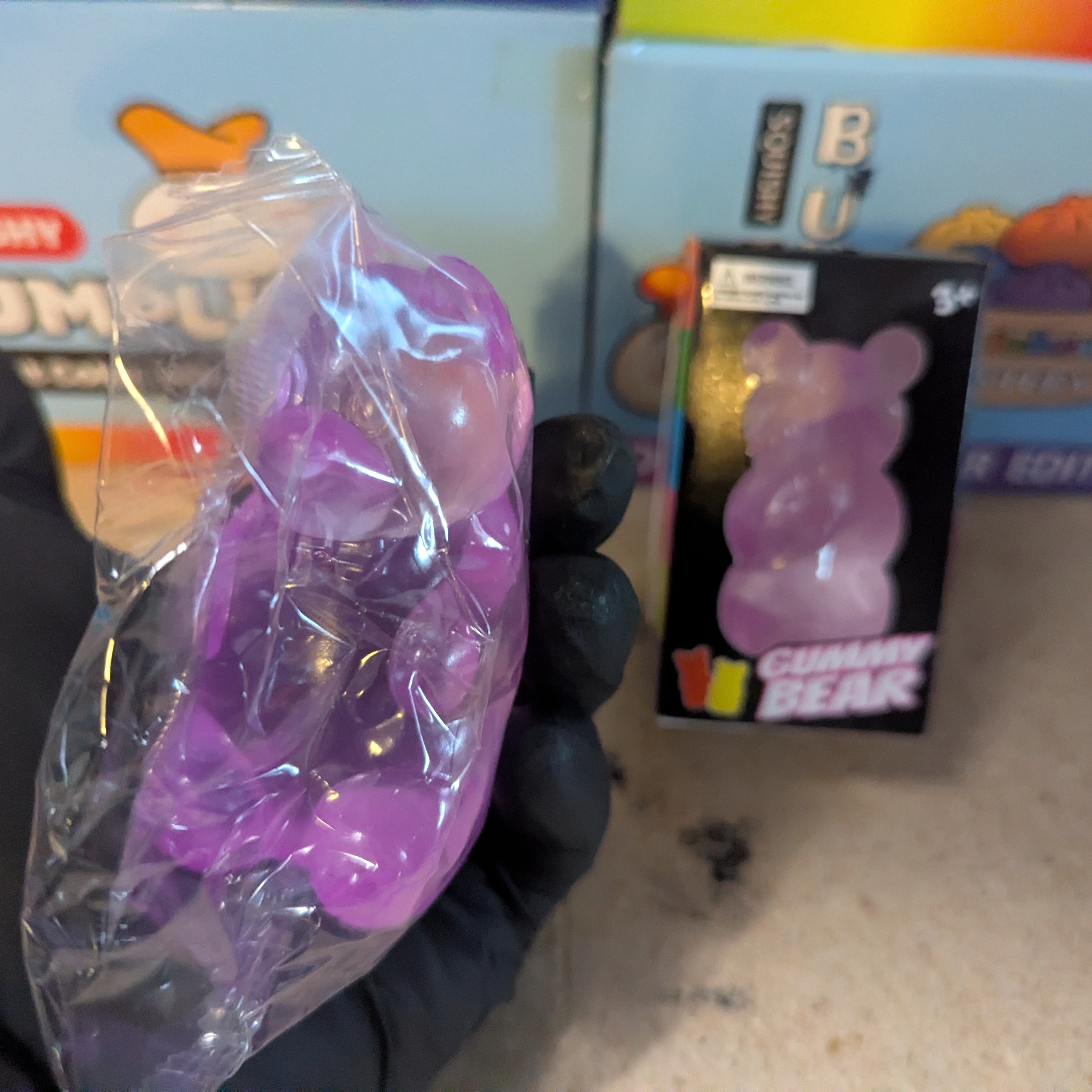 Purple Gummy Bear Squish (Slow-Rising Squish)