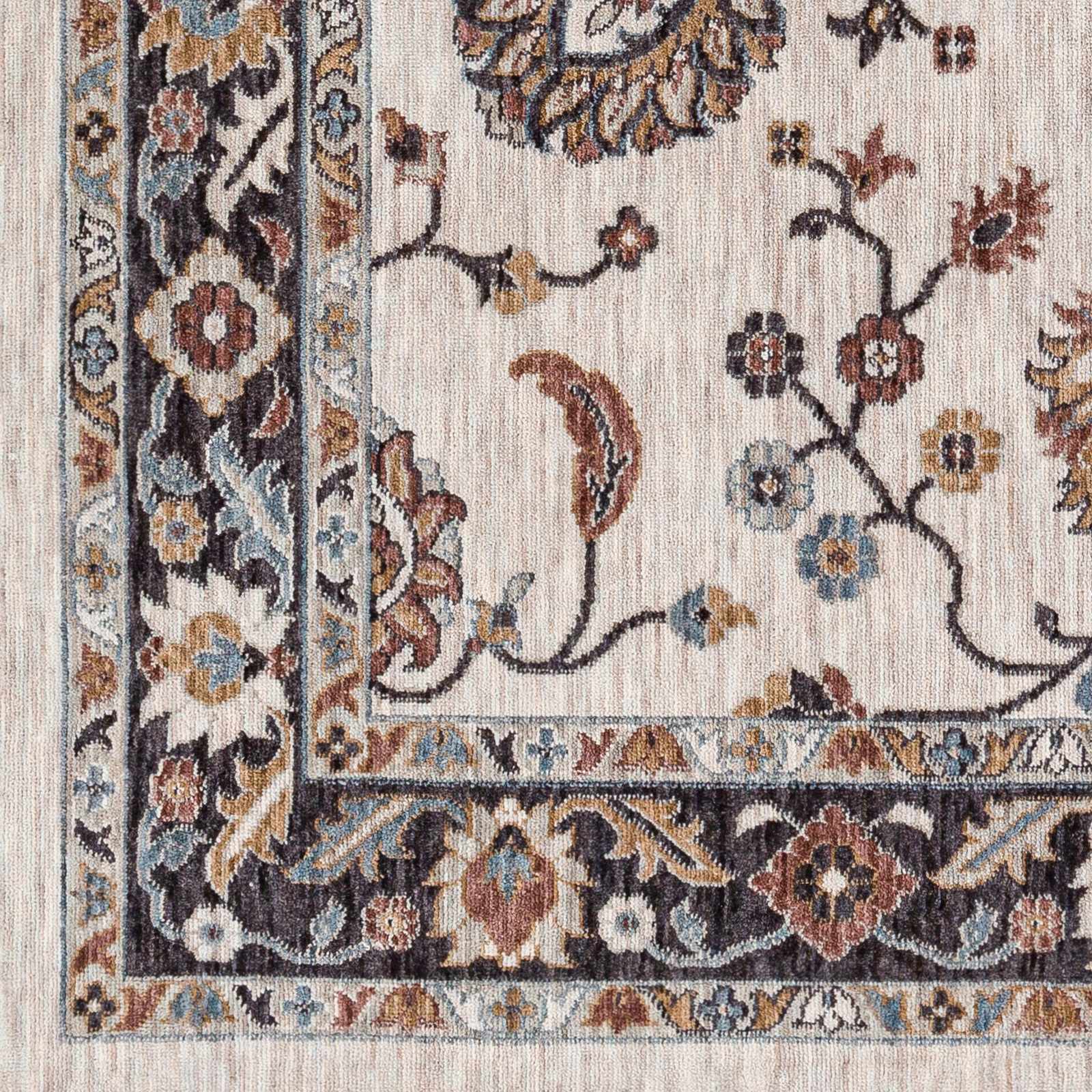 Adjoa Indoor/Outdoor Area Rug Sample – Recycled Fabric, Black & Charcoal