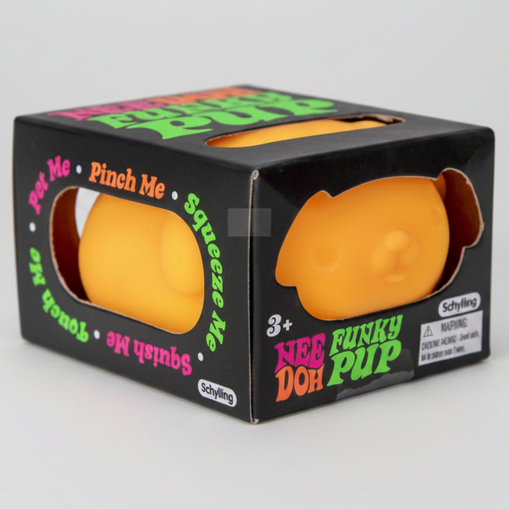 Schylling Nee-Doh Funky Pup Squishy: Orange