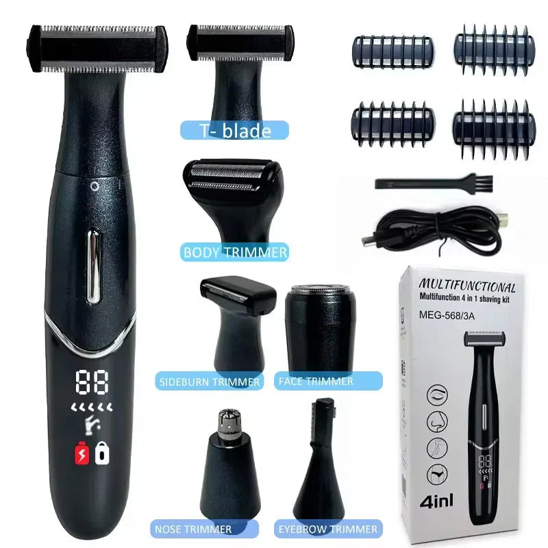 7 in 1 Electric Epilator & Precision Shaver Wet & Dry Use Black-1
