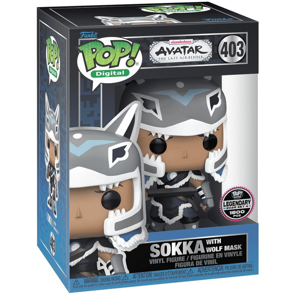 Pop! Digital Avatar Legends x Funko: Sokka With Wolf Mask NFT Legendary #403 LE1800