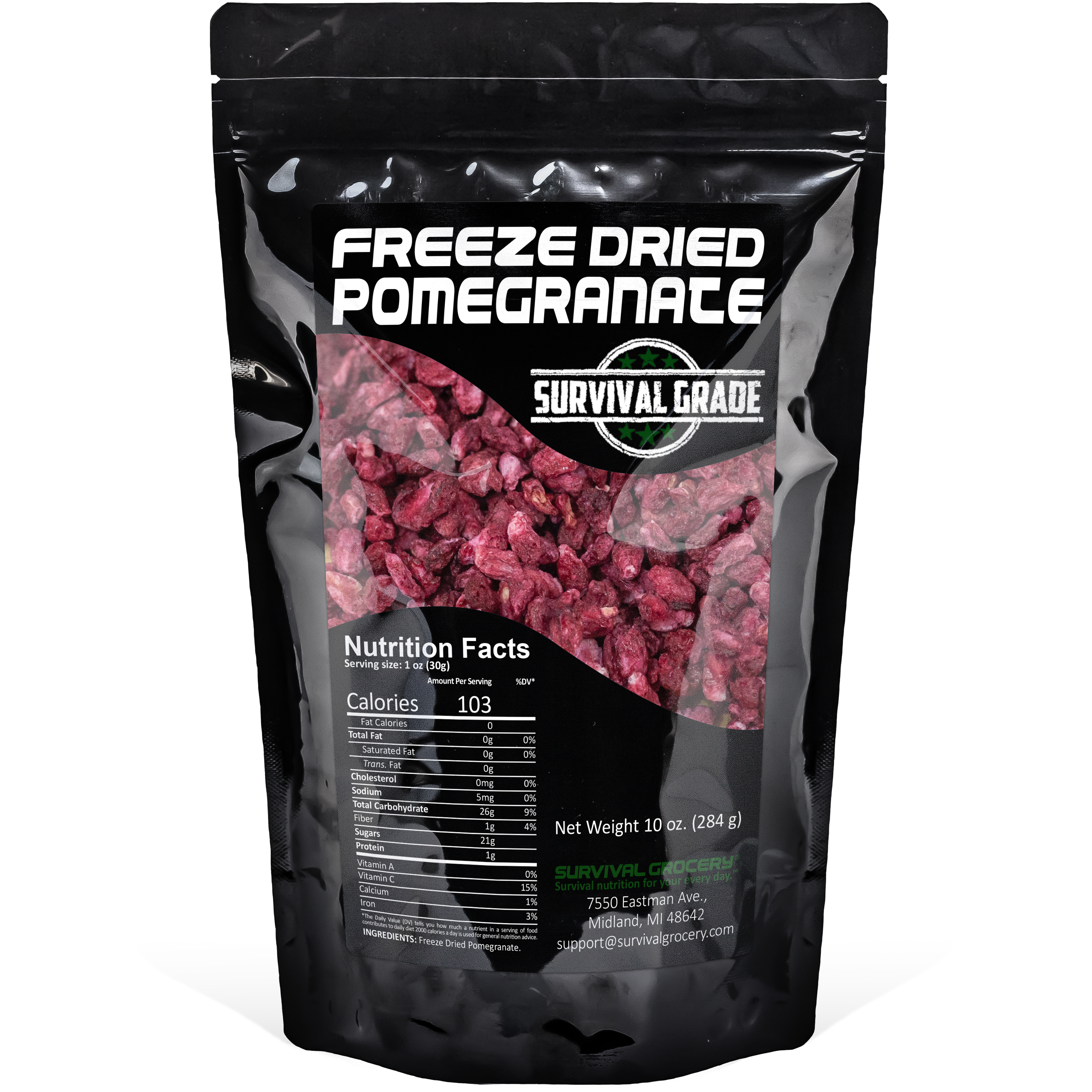 Freeze Dried Pomegranate – No Sugar Added | 10 oz.