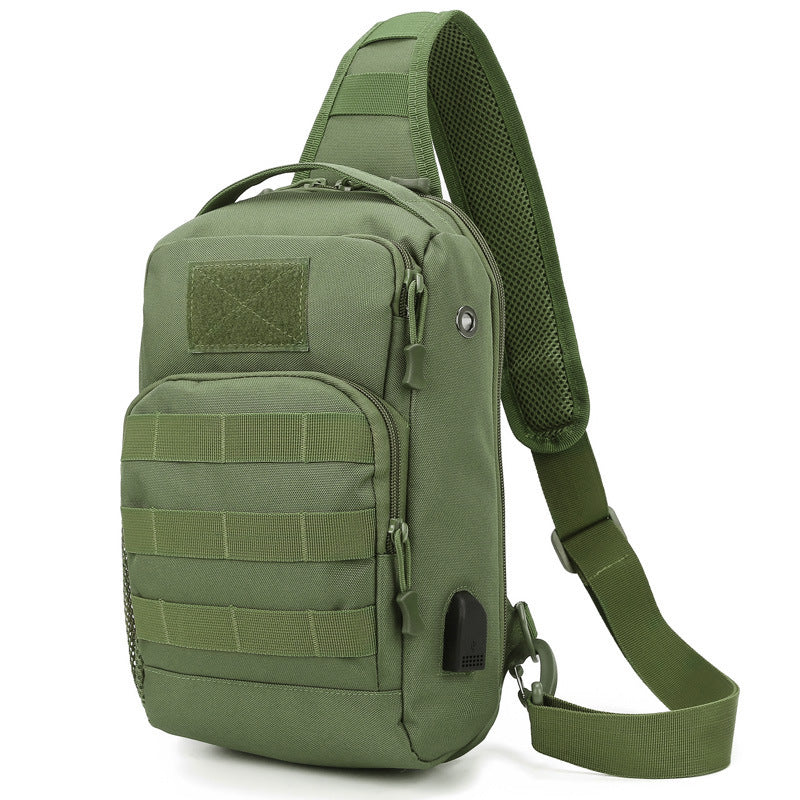 Outdoor Lure Camouflage Large Capacity Multi Functional Tactical Chest Bag For Men And Women Crossbody Shoulder Bag