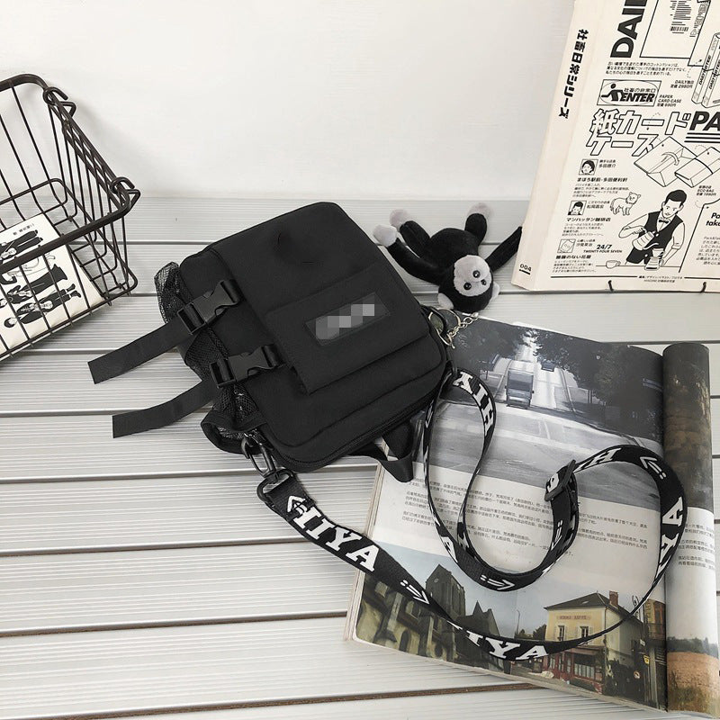 Mens Trendy Nylon Shoulder Bag Breathable Casual Street Style Available In Black Blue Yellow White