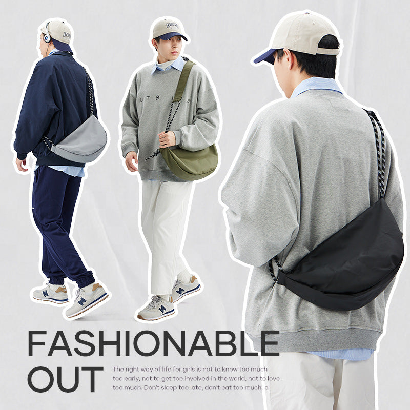 Lightweight Exercise Mens Large Capacity Commuter Messenger Bag for Daily Work Commute Urban Style Nylon