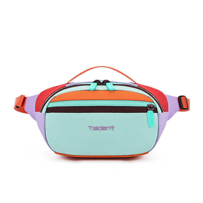 Outdoor Leisure One Shoulder Handbag Waist Bag Nylon 2L Dopamine Color Crossbody Utility Purse
