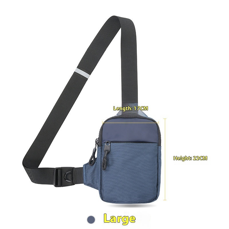 Crossbody Phone Bag Waist Bag Mini Fashion Shoulder Bag Waterproof Ultra Light Polyester For Daily Use