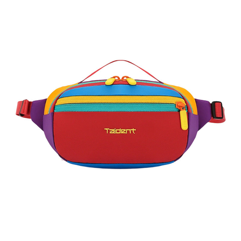 Outdoor Leisure One Shoulder Handbag Waist Bag Nylon 2L Dopamine Color Crossbody Utility Purse