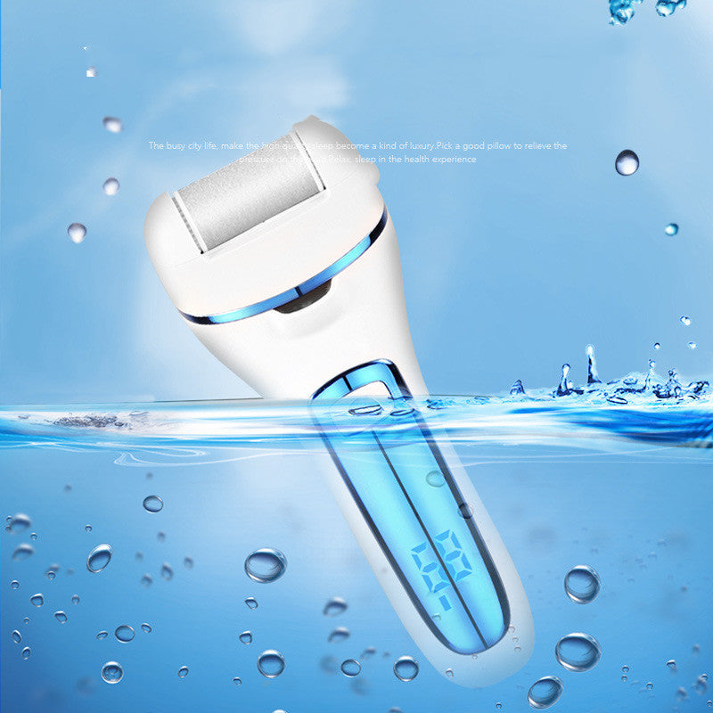 Electric Foot Scrubber Exfoliating Device With Callus Remover Rechargeable 1200mAh ABS